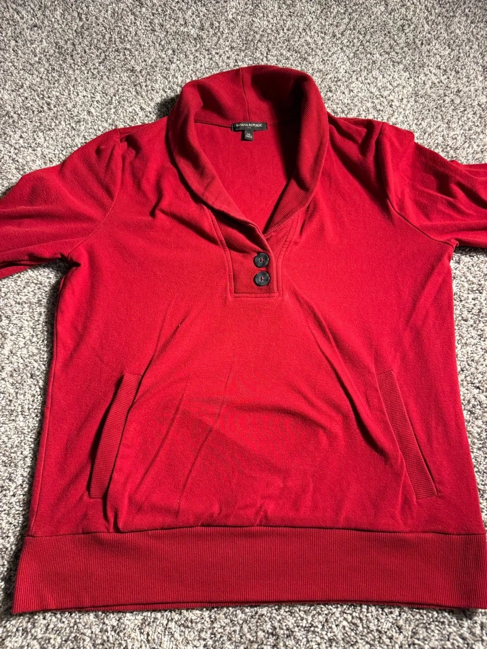 Banana Republic Red Crewneck Pullover